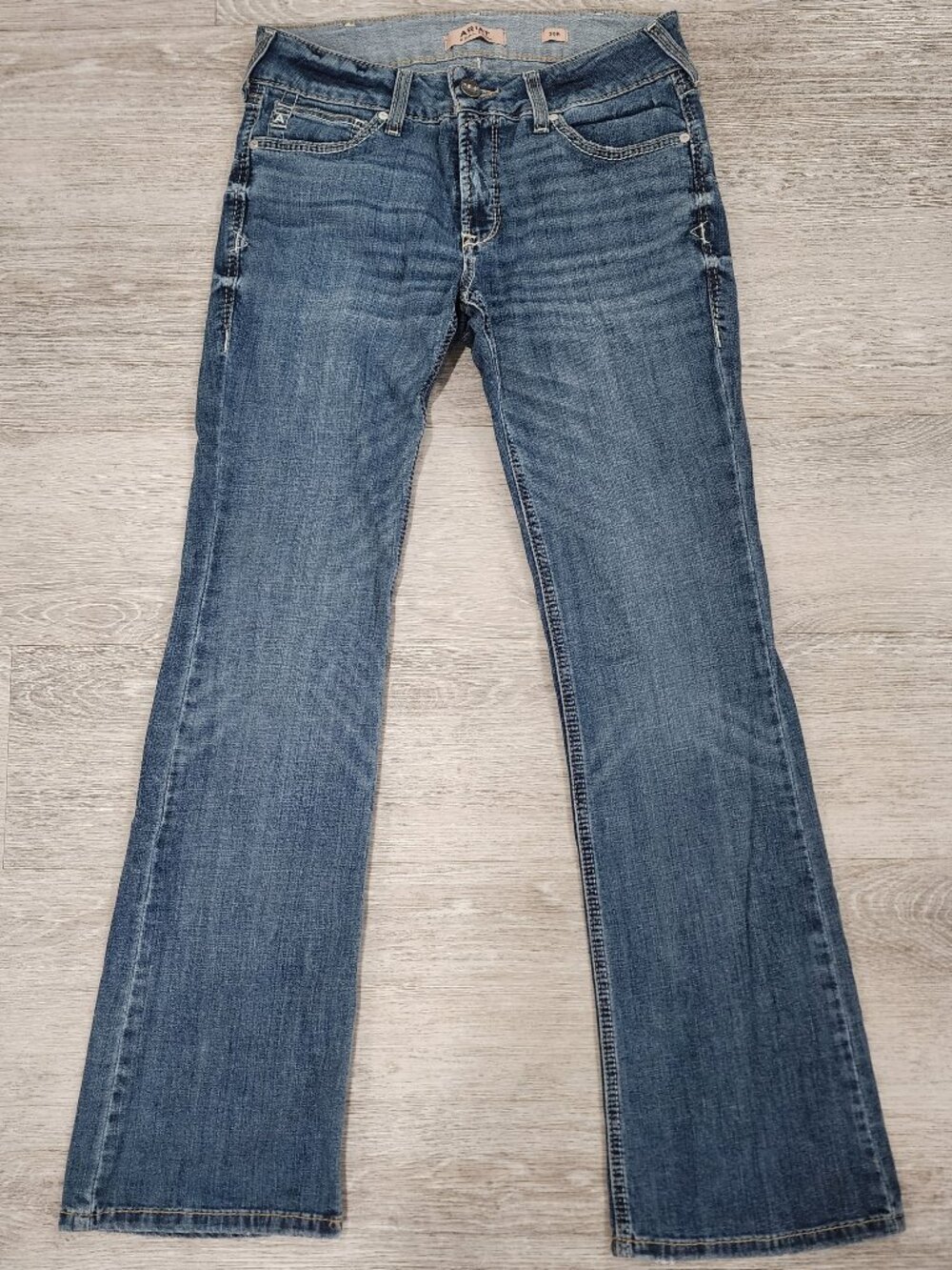 Ariat REAL Denim Perfect Rise Brittany Boot Cut Western Outdoor Women's Size 30R